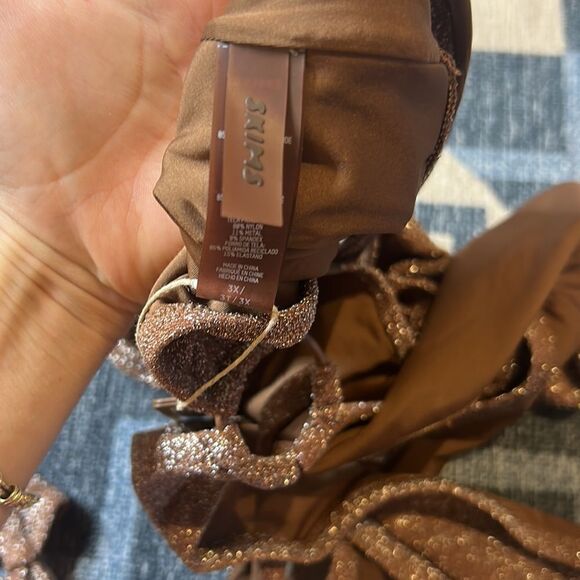 NWT ~ SKIMS ~ Glitter Swim Monokini One Piece - Picture 7 of 11